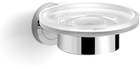 Мыльница Langberger 11015A к стене стеклянная круглая