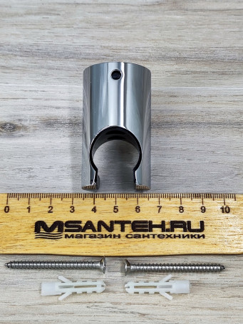 Кронштейн KAISER 0145 душевой лейки настенный металлический, Хром