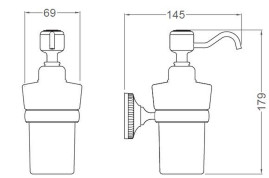 Диспенсер SCHEIN 7066020 к стене керамический