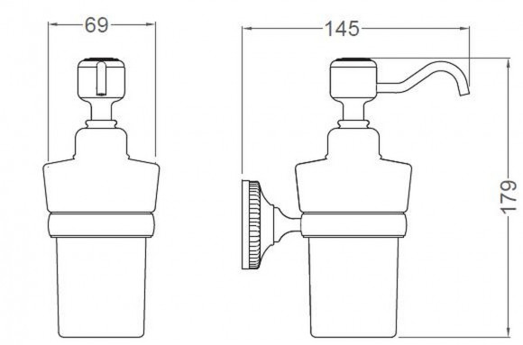 Диспенсер SCHEIN 7066020 к стене керамический