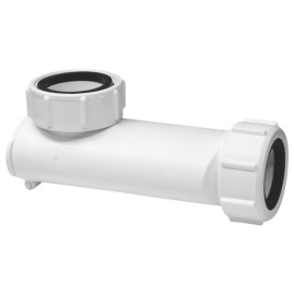 Сифон McALPINE WHB1-40 угловой Ф40 - 1 1/4 с обрат. клап.(сухой затвор)