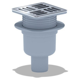 Трап АНИ Пласт TA5610 Ø50 косой, решетка пластик 15 х15, регулируемый