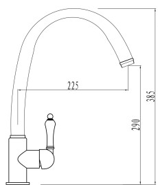 Смеситель KAISER 31333-9 Vincent для кухни 