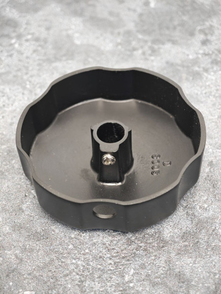 Поворотная ручка KAISER 8023-2 (8003C-2) металлическая слив-перелива 8003, матовый чёрный