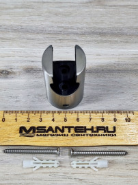 Кронштейн KAISER 0146 душевой лейки настенный металлический, серебро