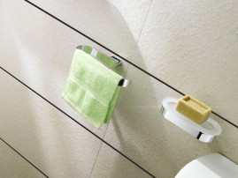 Мыльница Langberger 24015A к стене стеклянная овальная