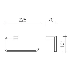 Держатель SCHEIN 225E Allom бумажных полотенец, хром