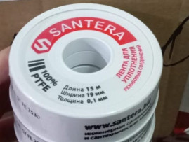 Лента ФУМ Santera 2.4.4 "большая" 19mm*0.1mm*15m эконом 