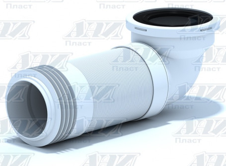 Удлинитель гибкий АНИ Пласт К729R для унитаза 90°