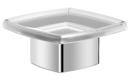 Мыльница Langberger 11317A настольная стеклянная квадратная 