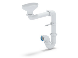 DR5000Сифон Ани 1 1/2*40 прямоточный с разрывом струи смещенный