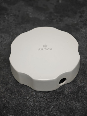 Поворотная ручка KAISER 8023-4 (8003C-4) металлическая слив-перелива 8003, белый