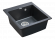 Мойка кварцевая ZEMAR, PM104651-BLM, черный металлик, 460х510 мм, Paulmark