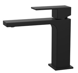 Смеситель KAISER 01211-9 Cube для раковины, латунь, чёрный матовый