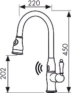 !!!Смеситель KAISER 31366-1 Vincent-Sensor для кухни