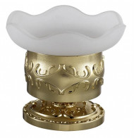 Мыльница 13916-2/GOLD стекло настольная