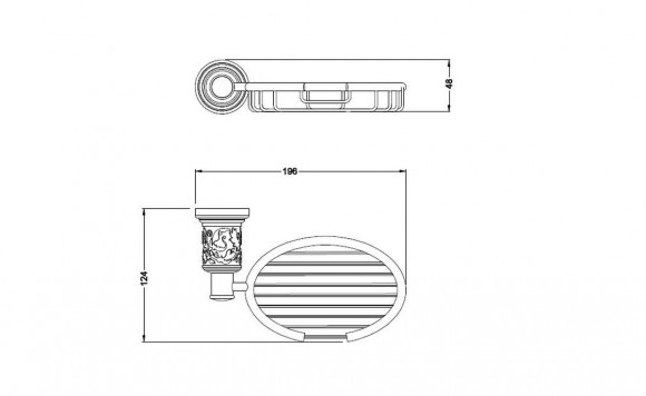 Мыльница SCHEIN 7065009 "Решетка" к стене