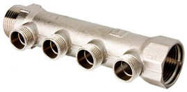 Коллектор VALTEC VTc.500.N.0604 1" ВН х 1/2"нар. - 4 вых. 500n* 