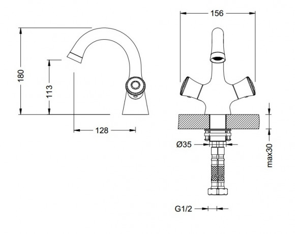 Смеситель для раковины SCHEIN (8066003)