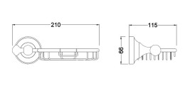 Мыльница SCHEIN 7053009 "Решетка" к стене