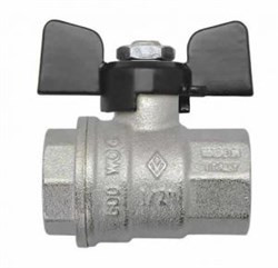 Кран шаровый BUGATTI 302-IT г/г 1/2" ручка бабочка