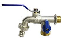 9015 Кран шар. 1/2" с носиком с доп. краном WaterMark / 10