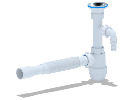 Сифон АНИ Пласт ВМ1315 Юнг с носиком 1-1/4" х 32 с гофрой 32*32/40