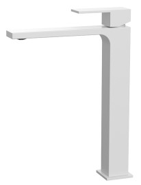 Смеситель KAISER 01311-4 Cube для раковины, неповоротный, белый матовый