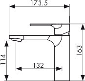 Смеситель KAISER 59011 Linear для раковины