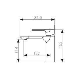 Смеситель KAISER 59011 Linear для раковины