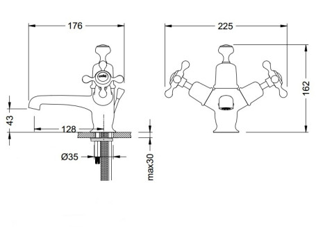 Смеситель для раковины SCHEIN (115CL/8056003)
