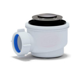 Сифон АНИ Пласт Е410CLS для душевого поддона 1 1/2*50 хром, клик-клак сетка