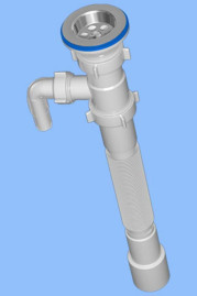 G108 Гофросифон 1-1/2" х 40/50 АНИ с носиком