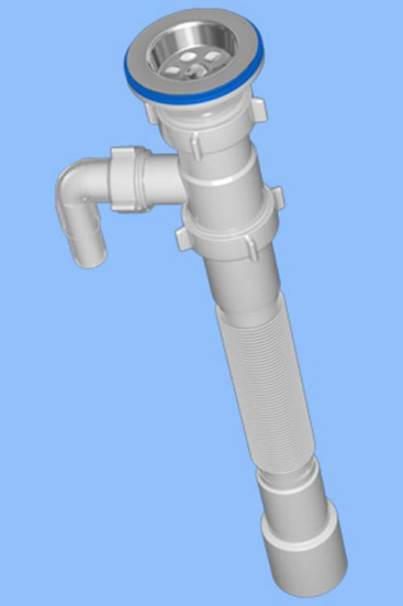 G108 Гофросифон 1-1/2" х 40/50 АНИ с носиком