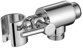 Кронштейн KAISER 0051 настенный с держателем и клапаном, круглый для соединения душевого шланга 