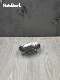 Мыльница Rainbowl HOME для ванной 0033-1 настольная хром