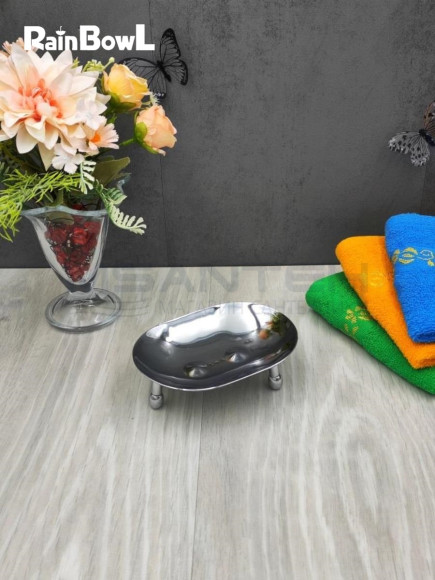 Мыльница Rainbowl HOME для ванной 0033-1 настольная хром Мыльница Rainbowl HOME для ванной 0033-1 настольная хром