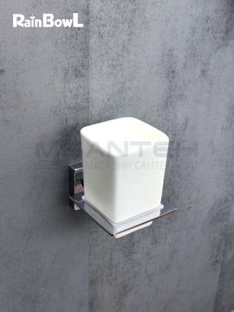 Стакан Rainbowl CUBE к стене квадратный (2784-7) керамика