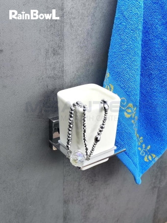 Стакан Rainbowl CUBE к стене квадратный (2784-7) керамика