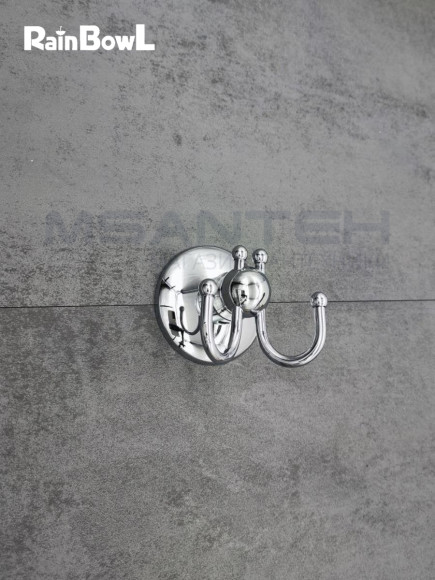 Крючок Rainbowl OTEL для ванной 2527-1 двойной малый хром