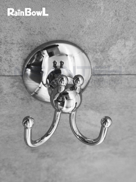 Крючок Rainbowl OTEL для ванной 2527-1 двойной малый хром