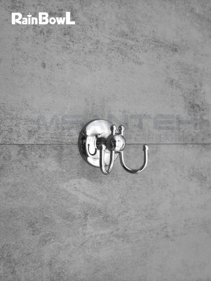 Крючок Rainbowl OTEL для ванной 2527-1 двойной малый хром