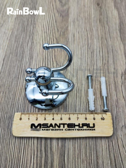 Крючок Rainbowl OTEL для ванной 2527-1 двойной малый хром