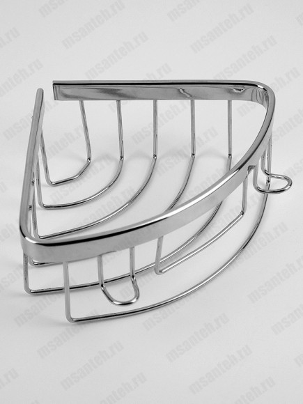 Полка Rainbowl FORA "GKL" 1-этажная хром (15/G)15 см с крючками