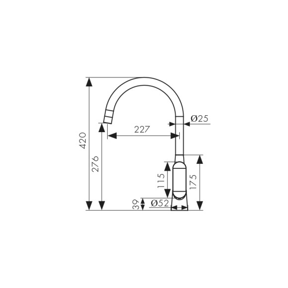 Смеситель KAISER 33244-4 Arena для мойки Смеситель KAISER 33244-4 Arena для мойки