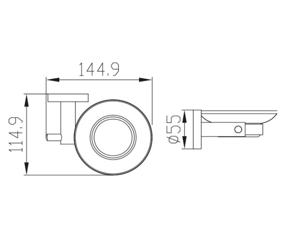 Держатель KAISER KH-4103 Bronze мыльницы