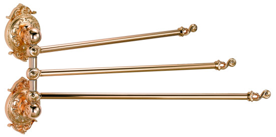 Полотенцедержатель поворотный 3-ой (13930-3/GOLD)