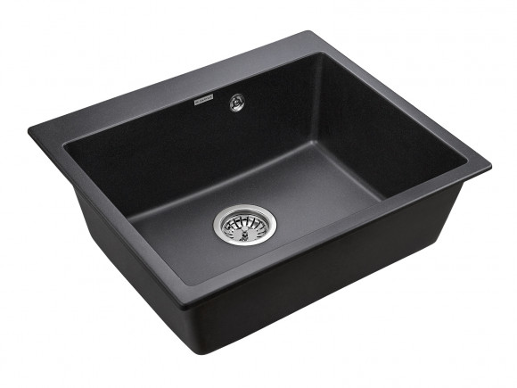Мойка кварцевая KANTE, PM106052-BL, черный, 600х520 мм, Paulmark