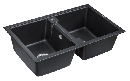 Мойка кварцевая ZWILLING PM238150-BLM, черный металлик, 810х500, Paulmark