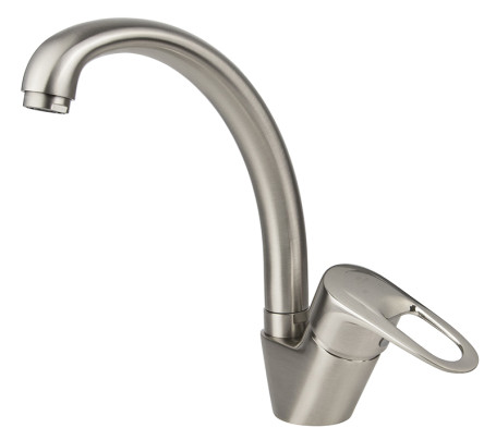 Смеситель KAISER 21544 City для кухни Silver, сатин